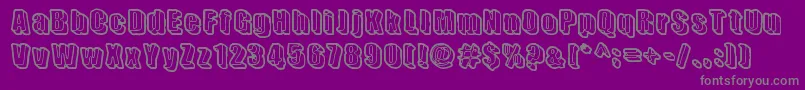 SensoryCortex Font – Gray Fonts on Purple Background