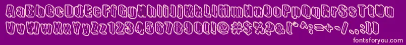 SensoryCortex Font – Pink Fonts on Purple Background