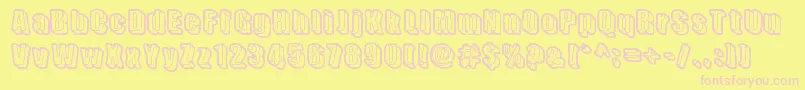 SensoryCortex Font – Pink Fonts on Yellow Background