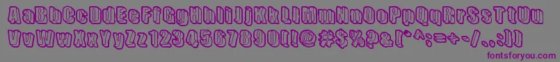 SensoryCortex Font – Purple Fonts on Gray Background