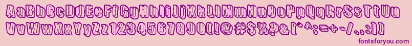 SensoryCortex Font – Purple Fonts on Pink Background