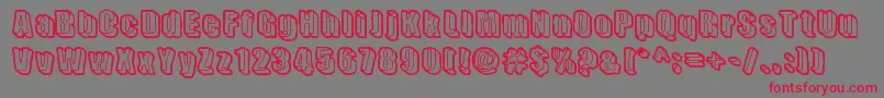 SensoryCortex Font – Red Fonts on Gray Background
