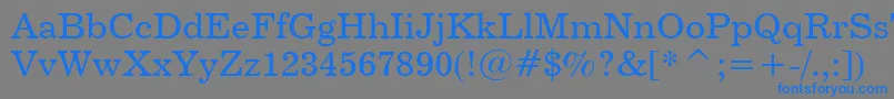 Century731Bt Font – Blue Fonts on Gray Background