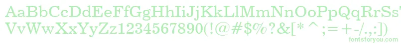 Century731Bt Font – Green Fonts on White Background