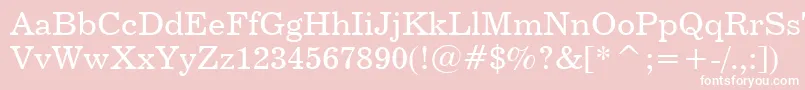 Century731Bt Font – White Fonts on Pink Background