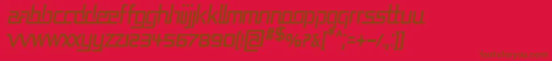 En savoir plus sur la police RepublikaCndItalic Police RepublikaCndItalic – polices brunes sur fond rouge
