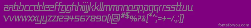 RepublikaCndItalic Font – Gray Fonts on Purple Background