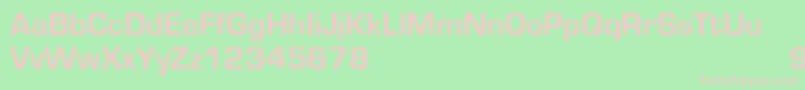 EurostileBold Font – Pink Fonts on Green Background