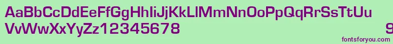 Шрифт EurostileBold – фиолетовые шрифты на зелёном фоне