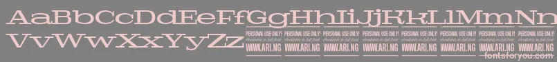 PigeonmediumPersonal Font – Pink Fonts on Gray Background
