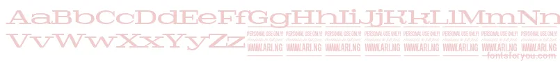 PigeonmediumPersonal Font – Pink Fonts on White Background