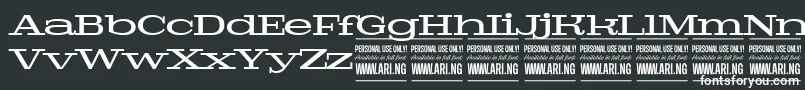 PigeonmediumPersonal Font – White Fonts on Black Background