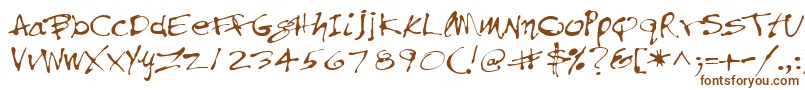 Fonte PfinkpenUnicode – fontes marrons