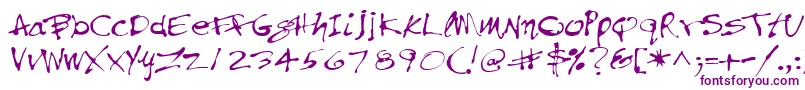 PfinkpenUnicode-Schriftart – Violette Schriften