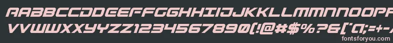 Gunshipcondital Font – Pink Fonts on Black Background