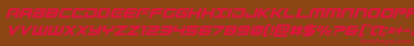 Gunshipcondital Font – Red Fonts on Brown Background