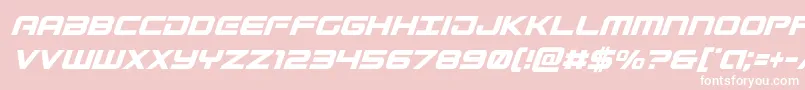 Gunshipcondital Font – White Fonts on Pink Background