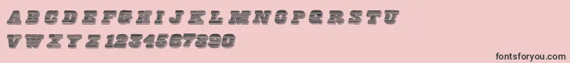 Freeline Font – Black Fonts on Pink Background