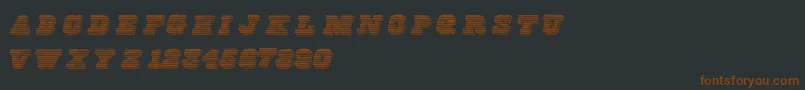 Freeline Font – Brown Fonts on Black Background