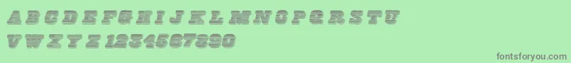 Freeline Font – Gray Fonts on Green Background