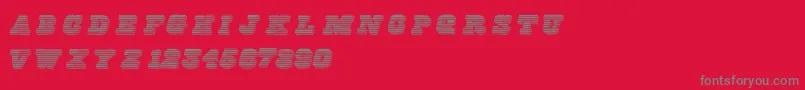 Freeline Font – Gray Fonts on Red Background