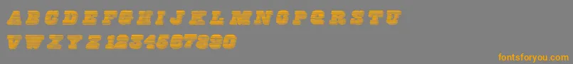 Freeline Font – Orange Fonts on Gray Background