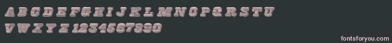 Freeline Font – Pink Fonts on Black Background