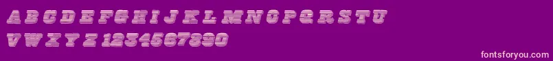 Freeline Font – Pink Fonts on Purple Background