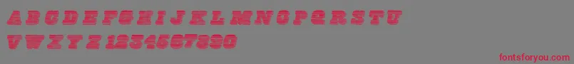 Freeline Font – Red Fonts on Gray Background