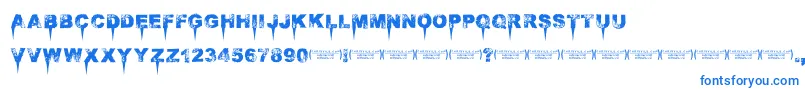 Immensedecay Font – Blue Fonts on White Background