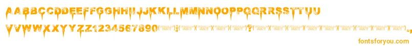 Immensedecay Font – Orange Fonts on White Background