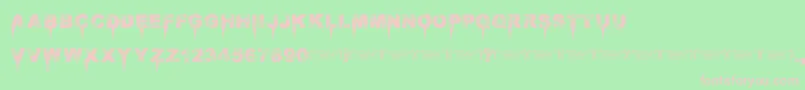 Immensedecay Font – Pink Fonts on Green Background