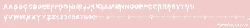 Immensedecay Font – White Fonts on Pink Background