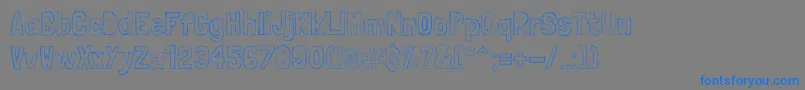 Police LondrinasketchRegular – polices bleues sur fond gris