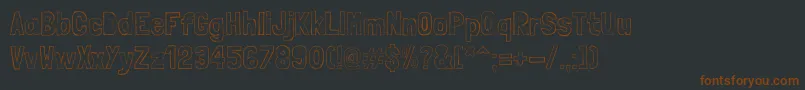 fuente LondrinasketchRegular – Fuentes Marrones Sobre Fondo Negro