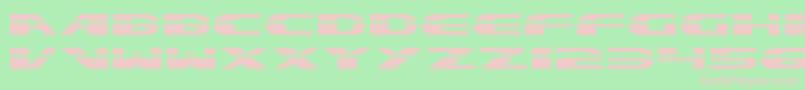 ExcelerateStraight Font – Pink Fonts on Green Background