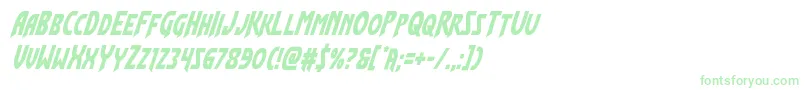 Flashrogerscondital Font – Green Fonts on White Background