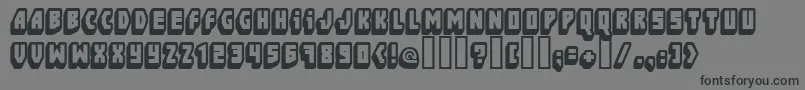 FtBlockbusta Font – Black Fonts on Gray Background