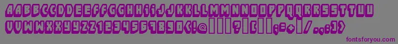 FtBlockbusta Font – Purple Fonts on Gray Background