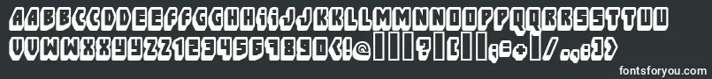 Шрифт FtBlockbusta – белые шрифты