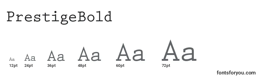 PrestigeBold Font Sizes