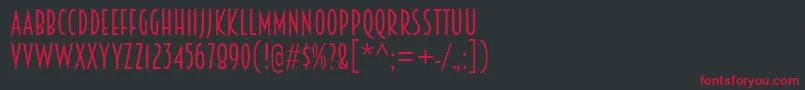 Breamcatcher Font – Red Fonts on Black Background