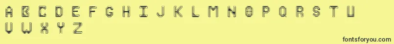 Marshall Font – Black Fonts on Yellow Background