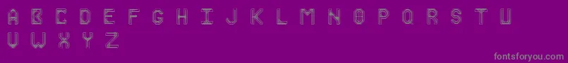 Marshall Font – Gray Fonts on Purple Background