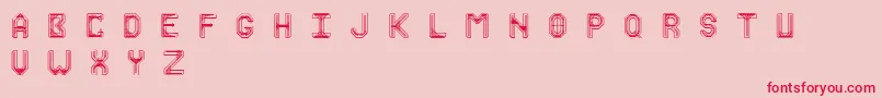 Marshall Font – Red Fonts on Pink Background