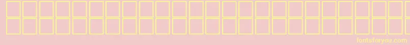 PenKufiShadow-Schriftart – Gelbe Schriften auf rosa Hintergrund