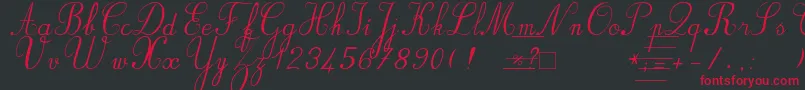Bvronit2 Font – Red Fonts on Black Background