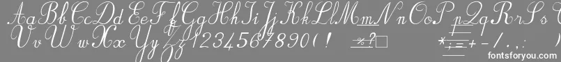 Bvronit2 Font – White Fonts on Gray Background