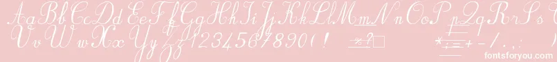 Bvronit2 Font – White Fonts on Pink Background