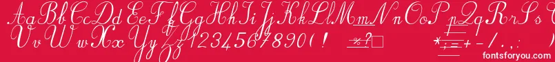 Bvronit2 Font – White Fonts on Red Background